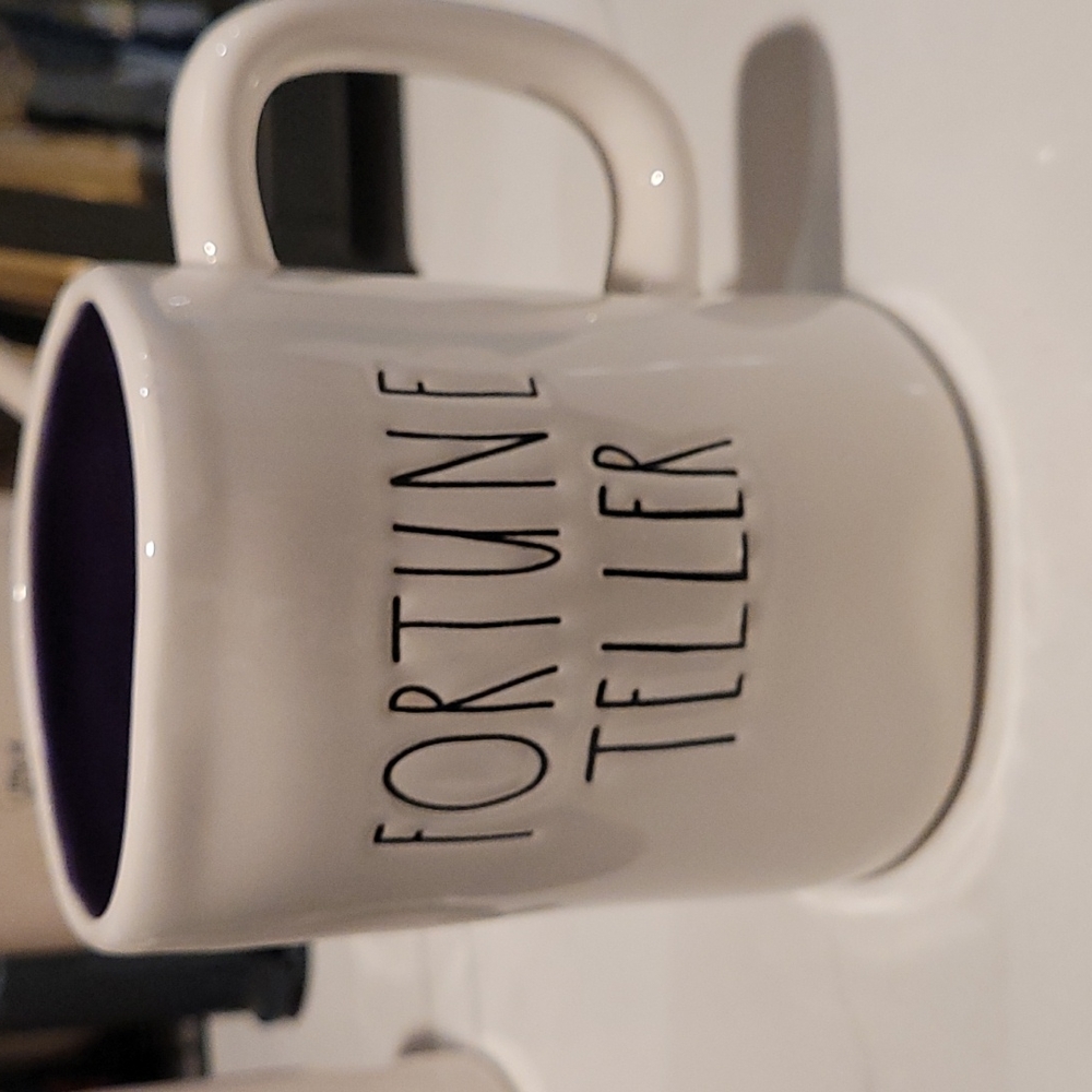 Older Rare Rae Dunn FORTUNE TELLER Coffee Mug/Cup